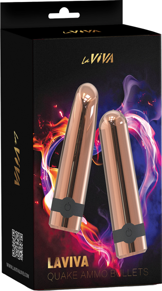 Laviva Quake Ammo Bullets – Luxury Silicone Vibration Bullets