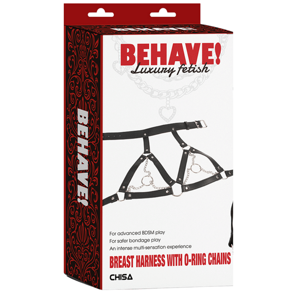 Breast Harness with O-Ring Chains – BDSM Bondage Harness