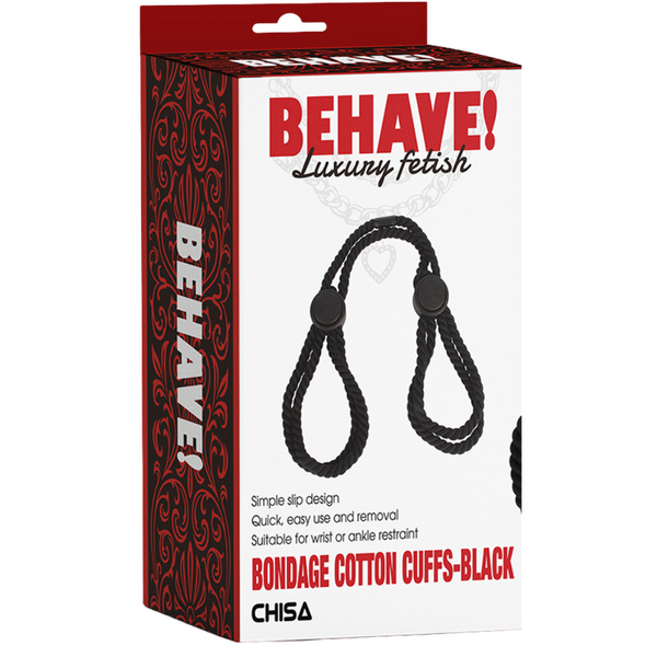 Bondage Cotton Cuffs – Simple Slip Design Restraints