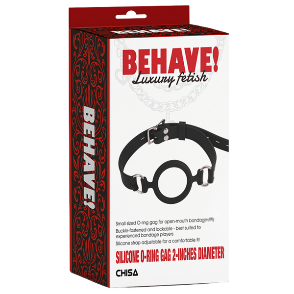 Silicone O-Ring Gag – Small Sized 2-Inch Diameter Bondage Gag