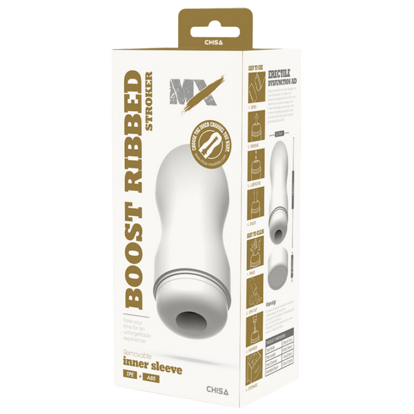 Boost Ribbed Stroker – Super-Soft 16cm Stroker