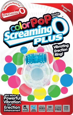 Screaming O Colour Pop Quickie Plus – Vibrating Erection Ring