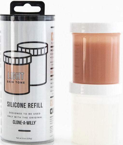 Clone-A-Willy Silicone Refill - Deep, Medium, or Light skin tone