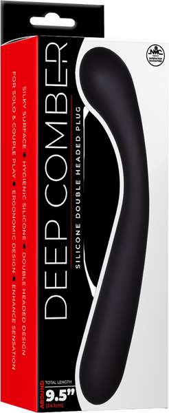 Deep Comber – Double Headed Ergonomic Silicone Vibrator 9.5 Inch Length