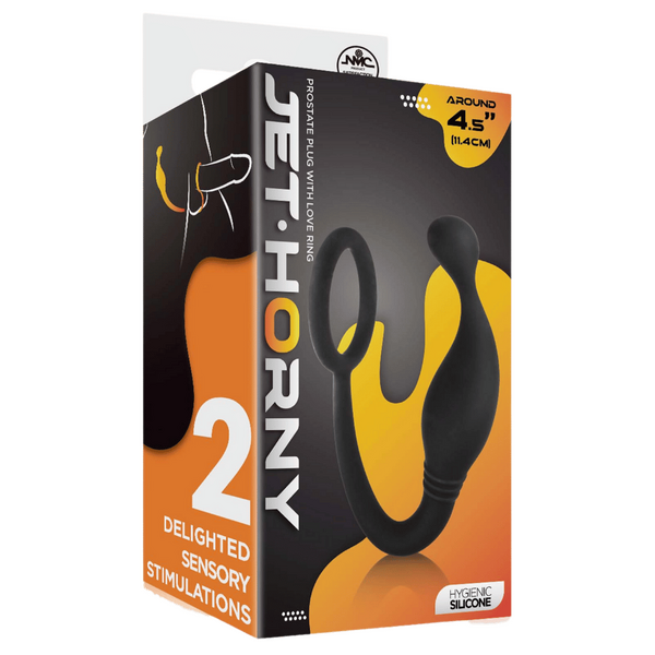 Prostate Plug With Love Ring – Hygienic Silicone 4.5 Inch Prostate Plug