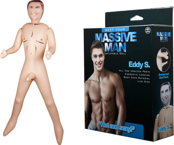 Excellent Power Massive Man Eddy S – Inflatable Doll with 7 Inch Erect Penis