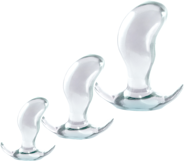 Anal Plug Kit Set - High Transparent TPE Material