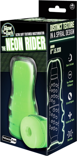 Neon Rider – Glow in the Dark Flexible 6 Inch Masturbator