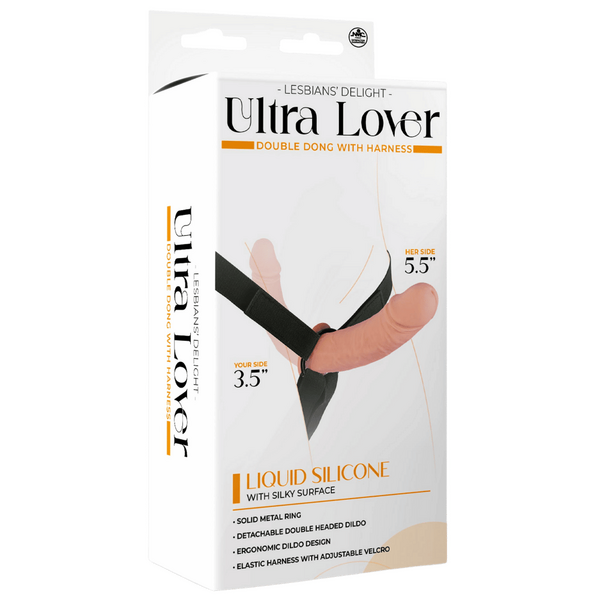 Ultra Lover Double Dong Penetrix with Harness – Ergonomic Silicone Dildo Set