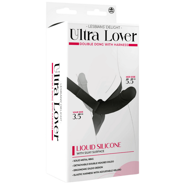 Ultra Lover Double Dong Penetrix with Harness – Ergonomic Silicone Dildo Set