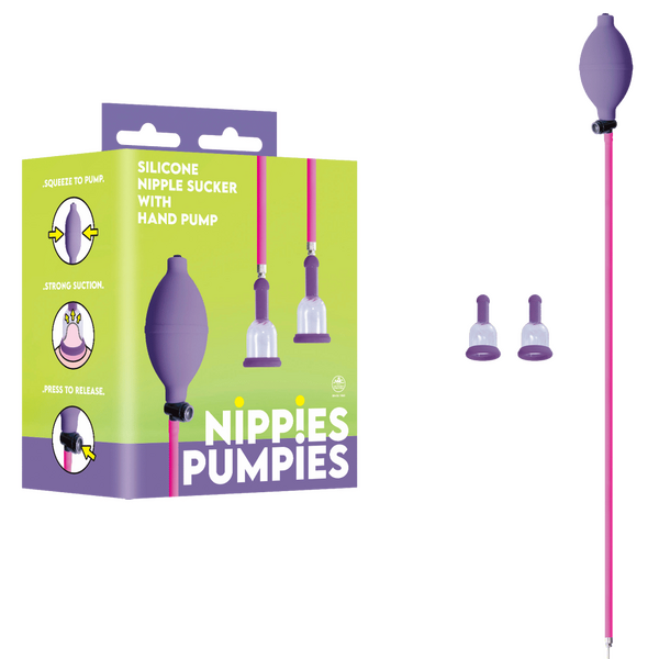Nippies Pumpies – Silicone Nipple Sucker with 51.6cm Hose Pump