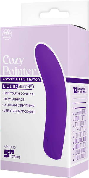 Cozy Pointer – Silicone One-Touch Rechargeable 5 Inch Vibrator