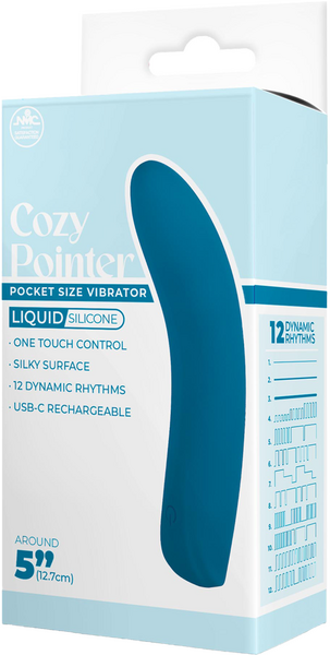 Cozy Pointer – Silicone Rechargeable 5 Inch Vibrator with One Touch Control