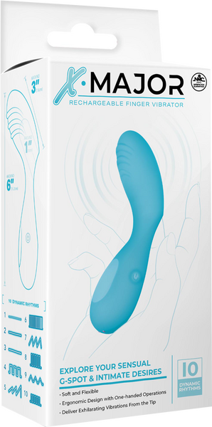 Rechargeable Finger Vibrator – Soft Flexible One-Handed Operation Vibrator