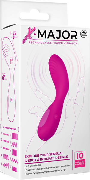 Rechargeable Finger Vibrator – Soft Flexible One-Handed Operation Vibrator