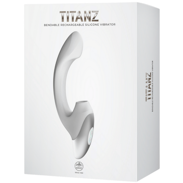Thumping Rechargeable Silicone Vibrator – 13cm Insertable Length Bendable Shaft Vibrator