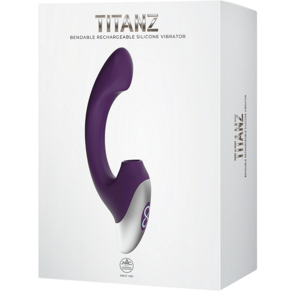 Thumping Rechargeable Silicone Vibrator – 13cm Insertable Length Bendable Shaft Vibrator