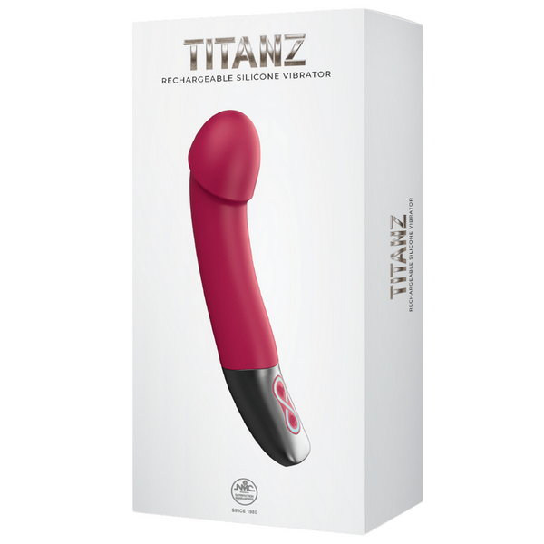 Rechargeable Silicone Vibrator (White) – Bendable Shaft 5.5 Inch Insertable Length Vibrator