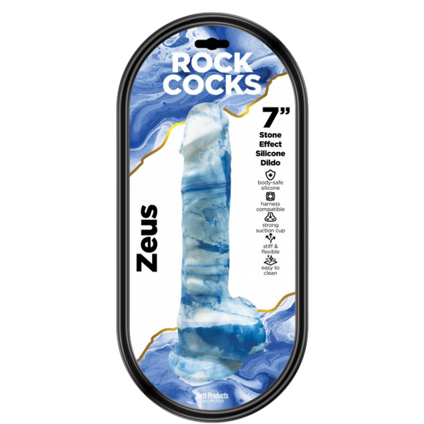 Rock Cocks Zeus – 7 Inch Textured Silicone Dildo