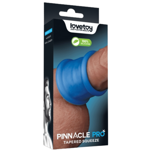 Tapered Squeeze Stretcher – Dual-Function Penis Ring and Ball Stretcher Silicone Device