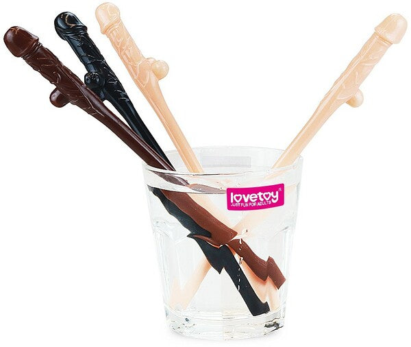 Lovetoy Pack of 9 Willy Straws – Drinking Straws Set