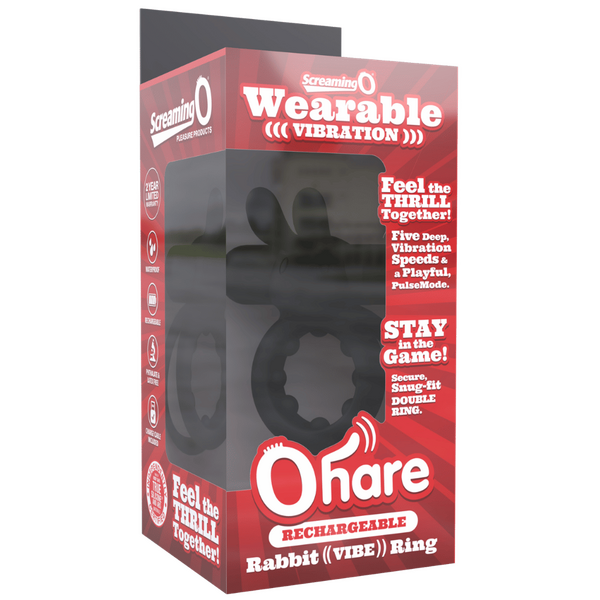 Ohare (Black | Blue | Green) – Rechargeable Silicone Rabbit Vibrating Cock Ring