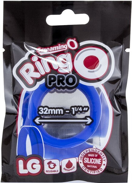 RingO Pro LG – Super-Stretchy 1.25 Inch Penis Ring Made of Body-Safe Silicone