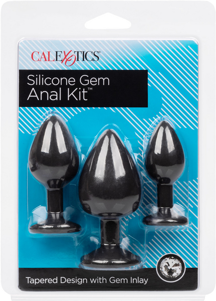 Silicone Gem Anal Kit – Set of 3 Graduated Anal Plugs