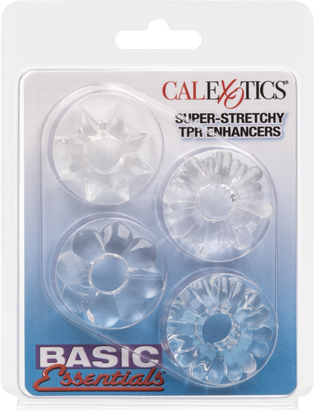 Basic Essentials Super Stretchy TPR Enhancer Sleeves – Set of Four Sleeve Enhancers