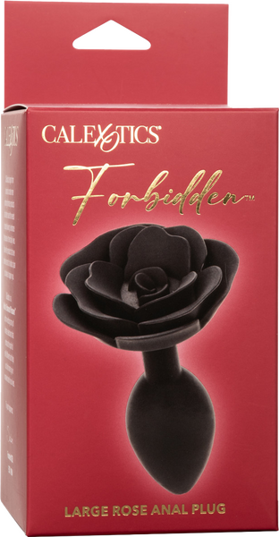 Forbidden Large Rose Anal Plug – Body-Safe Silicone Large Butt Plug