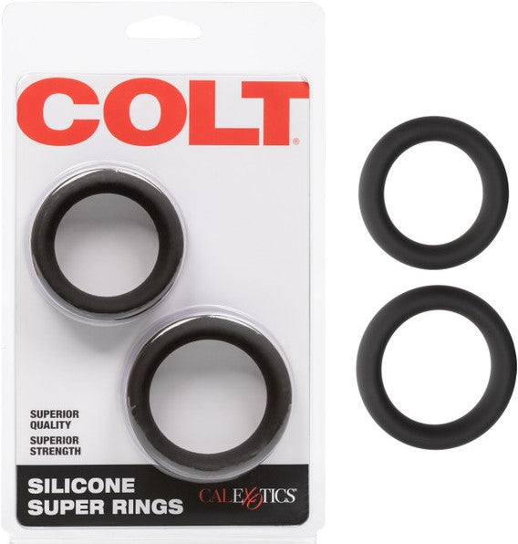 Colt Silicone Super Rings – Durable Stretchy Erection Enhancers Set of Two Rings