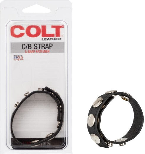 Colt Adjustable 5 Snap Leather Strap – Leather Strap