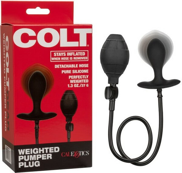 Colt Weighted Pumper Plug – Inflatable Anal Plug for Men