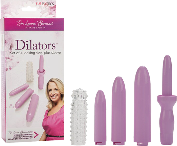 Dr. Laura Berman Intimate Basics Dilator Set – Body Safe ABS Vibrating Massager Dilator Set