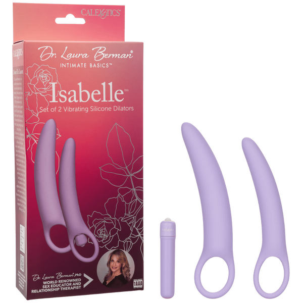 Isabelle Set of 2 Vibrating Silicone Dilators – Ergonomic Vaginal Dilators