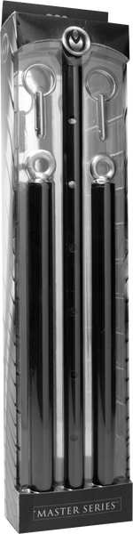 Adjustable Steel Spreader Bar – Durable Steel BDSM Accessory with Eyebolts