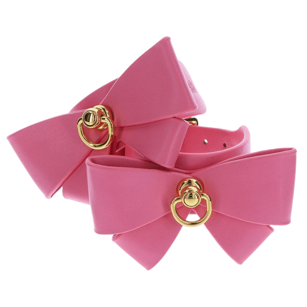 Taboom Malibu Wrist Cuffs – Vegan PU Leather Bondage Wrist Cuffs