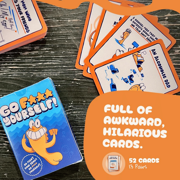Go Fish Card Game – Adult Humor Party Game with Outrageous Offensive Prompts