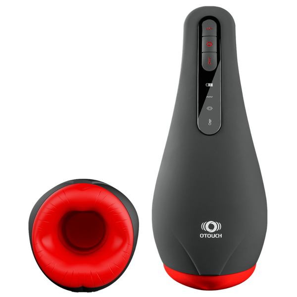 Airturn 2 (Black) – Waterproof Heating Suction Masturbator with Vibration and Warming Functions