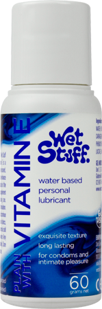Wet Stuff Plain Enriched With Vitamin E – Water-Based Lubricant