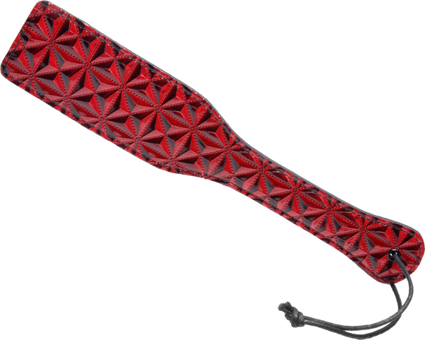 Crimson Tied Steel Enforced Spanking Paddle – Stiff Faux Leather Paddle