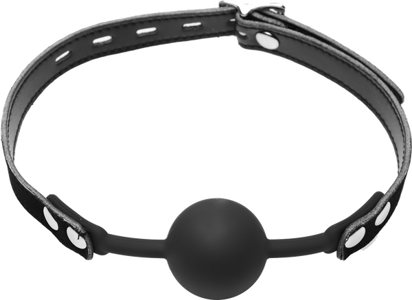 Premium Hush Locking Silicone Ball Gag – Comfort Silicone Ball Gag