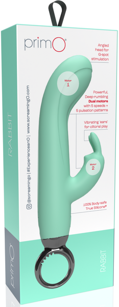 Screaming O PrimO Rabbit – 4.5 Inch Silicone Rabbit Vibrator with 5+5 Motor Settings