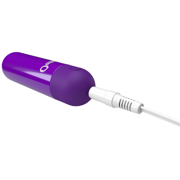 Rechargeable Bullet Vibrator (Purple) – Waterproof with 3 Speeds and Pulse Pattern Personal Massager