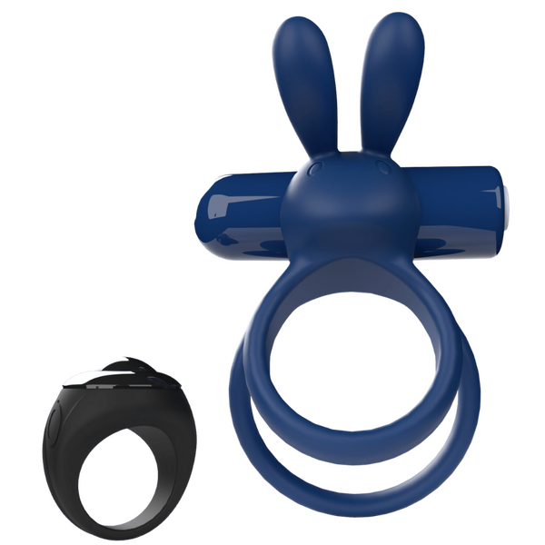 Ohare XL (Blue) – Remote-Controlled Rechargeable Waterproof Wearable Rabbit Vibrator
