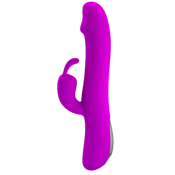 Natural Motion Thrusting – Rechargeable Silicone Rabbit Vibrator with 7 Functions
