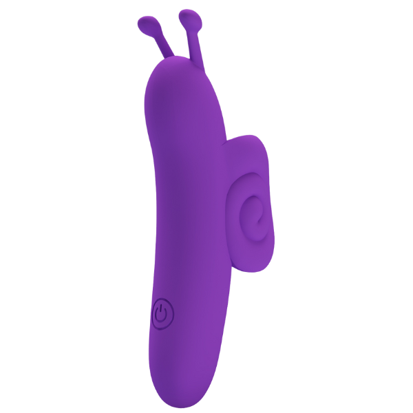 Rechargeable Snail – Ergonomic Silicone Finger Vibrator with 10 Vibration Modes