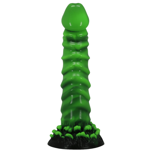 Manticore 9 Inch Textured Silicone Dildo – Body-Safe with Strong Suction Cup