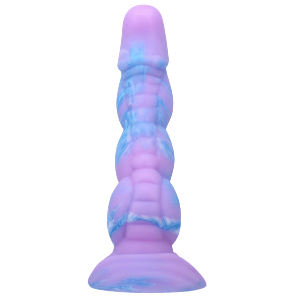 Alien 8 Inch Monster Dildo – Ribbed Texture with Suction Base