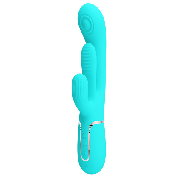 Shania 4in1 Multi-Function Rabbit Vibrator – Velvet Silicone 7 Vibration Settings